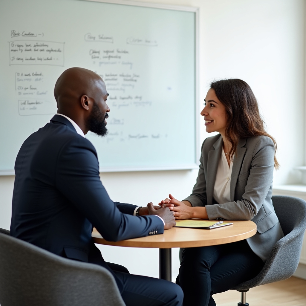 Communication skills training session in progress